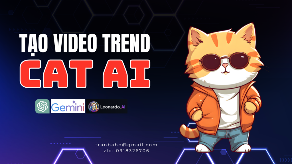 Tạo video bắt trend cat AI