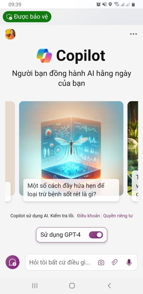 Copilot Microsoft tích hợp chat GPT-4-logined